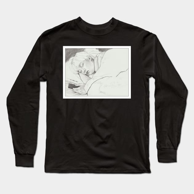 Sleeping Yoongi Long Sleeve T-Shirt by emopod